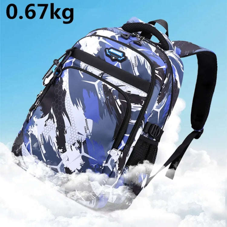 2 In 1 Men Backpack Lightweight Outdoor Daypack Boys Bookbag With Chest Bag, Spec: Green Football