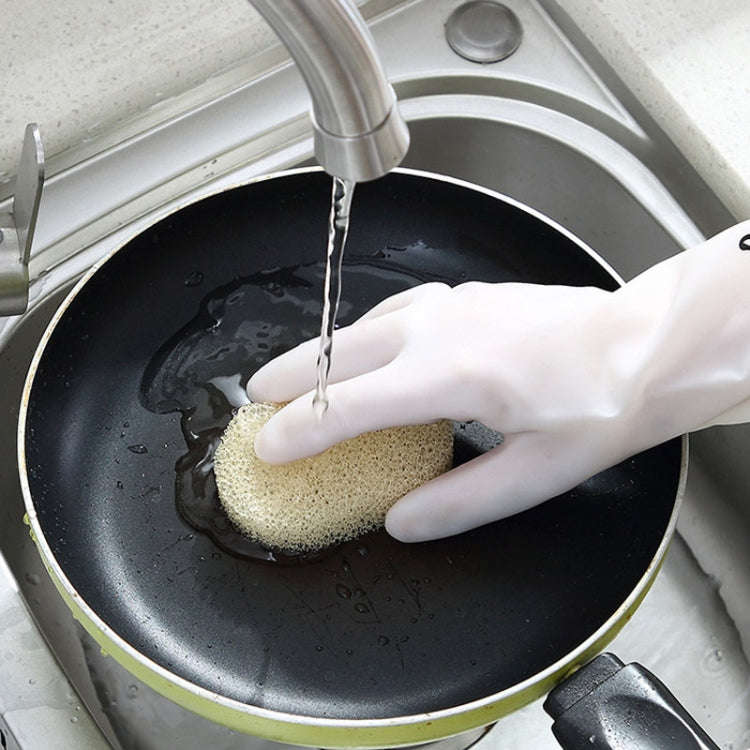Waterproof Kitchen Dishwashing Gloves Household PVC Non-slip Laundry Housework Gloves, Size: S
