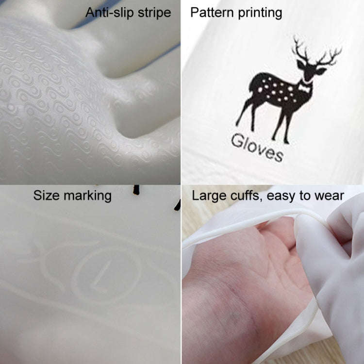 Waterproof Kitchen Dishwashing Gloves Household PVC Non-slip Laundry Housework Gloves, Size: S