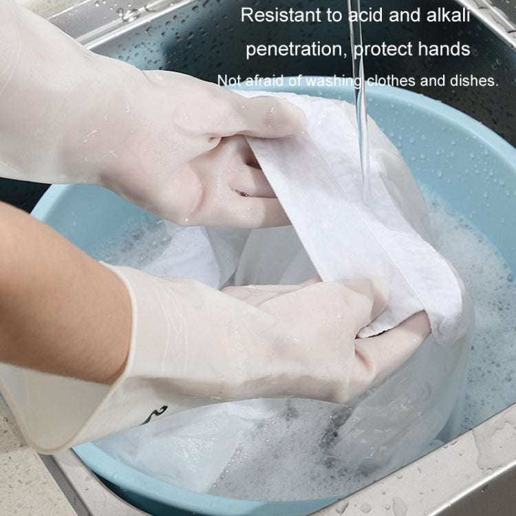 Waterproof Kitchen Dishwashing Gloves Household PVC Non-slip Laundry Housework Gloves, Size: S