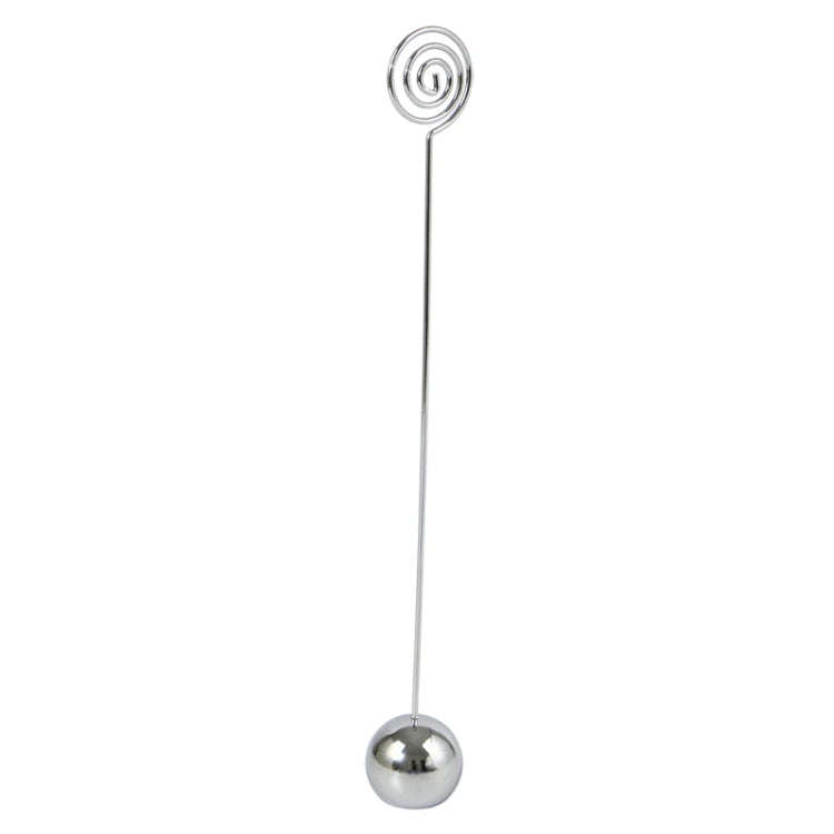 Hotel Stainless Steel Table Number Plate Restaurant Wedding Menu Holder Number Clip, Color: Silver