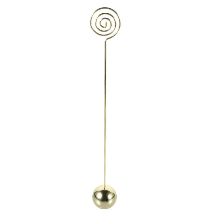 Hotel Stainless Steel Table Number Plate Restaurant Wedding Menu Holder Number Clip, Color: Gold