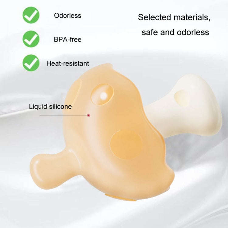 Baby Silicone Teether Small Mushroom Type Anti-Eating Hand Baby Teething Stick, Color: With Box+C...