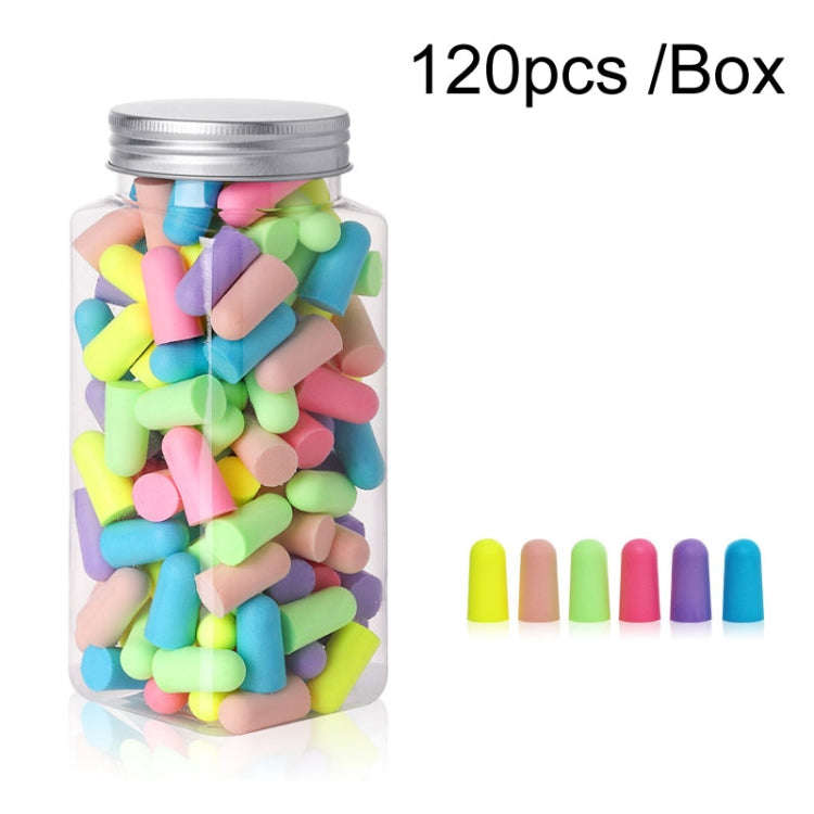120pcs /Box Memory Foam Earplugs Student Dormitory Sleeping Noise Reduction Soundproof Earplugs(M...