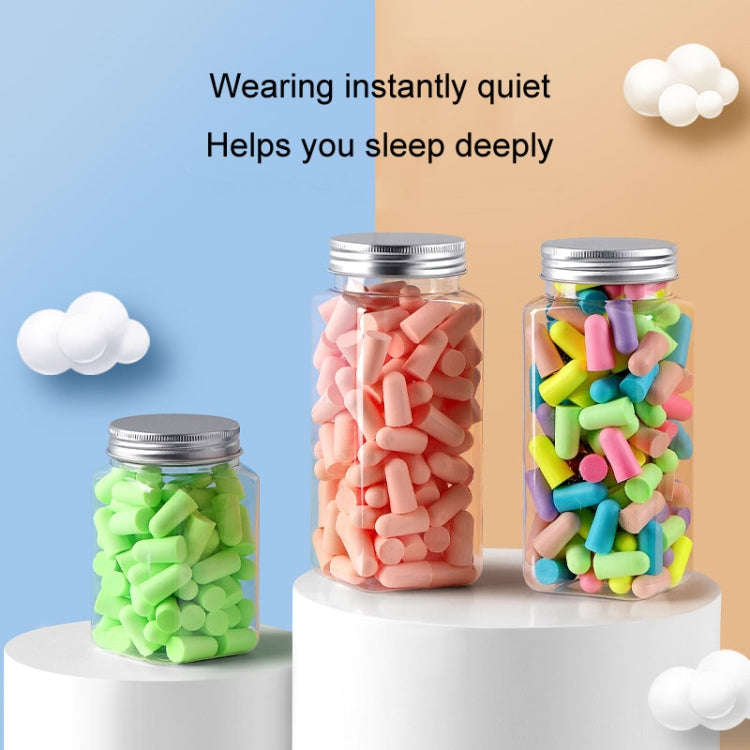 60pcs /Box Memory Foam Earplugs Student Dormitory Sleeping Noise Reduction Soundproof Earplugs(Pink)