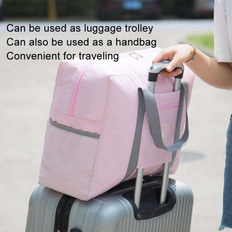 Thickened Luggage Bag Can Put Trolley Case Folding Travel Bag(Navy)