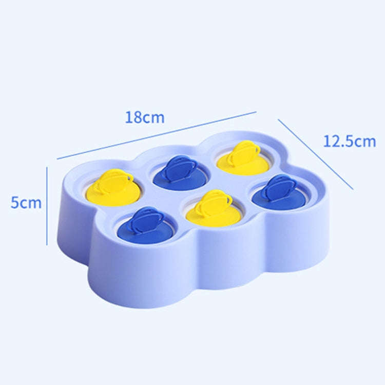 Astronaut Silicone Ice Mold Homemade DIY Popsicle Ice Cream Cartoon Mold(Blue)