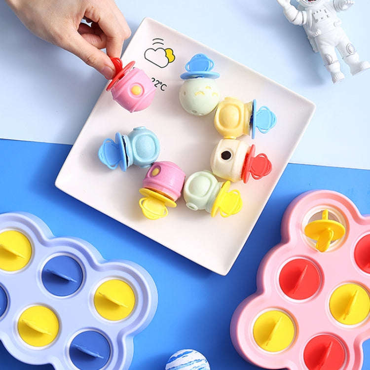 Astronaut Silicone Ice Mold Homemade DIY Popsicle Ice Cream Cartoon Mold(White)