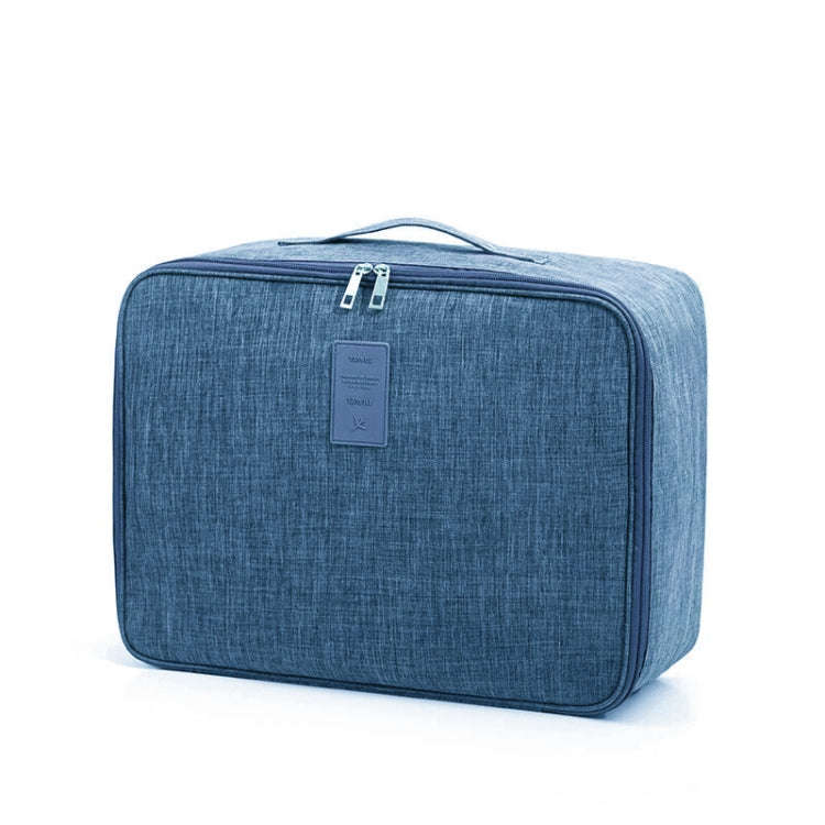 Short Trip Storage Bag Can Suit Trolley Case Cationic Large Capacity Clothes Bag(Navy)
