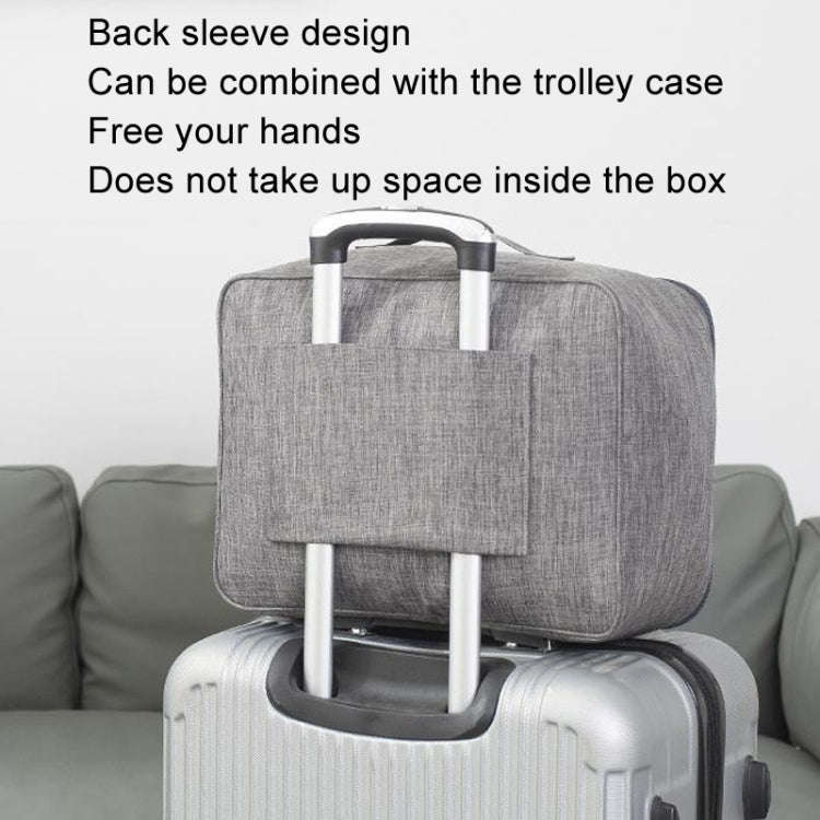 Short Trip Storage Bag Can Suit Trolley Case Cationic Large Capacity Clothes Bag(Grey)