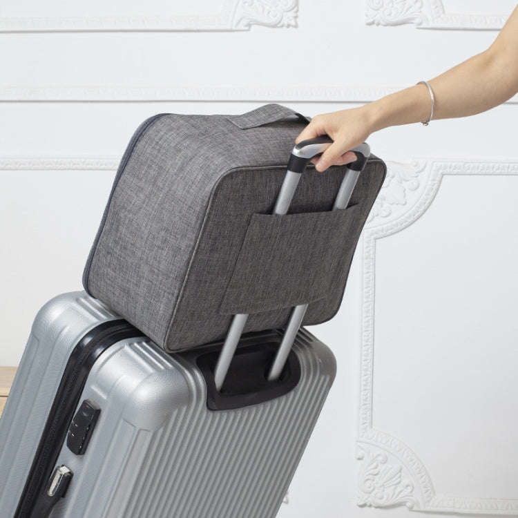 Short Trip Storage Bag Can Suit Trolley Case Cationic Large Capacity Clothes Bag(Navy)