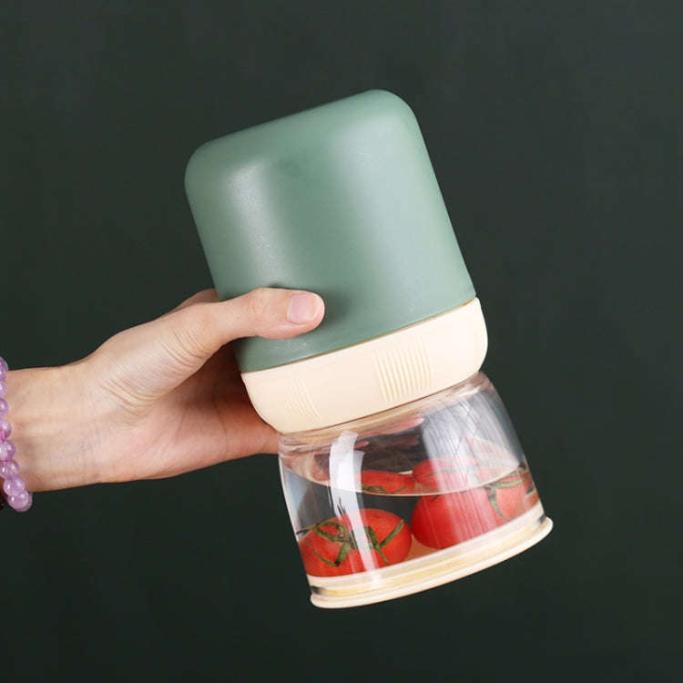 700ML 304 Stainless Steel Large-Capacity Double-Layer Soup Cup Student Yogurt Breakfast Cup(Green)