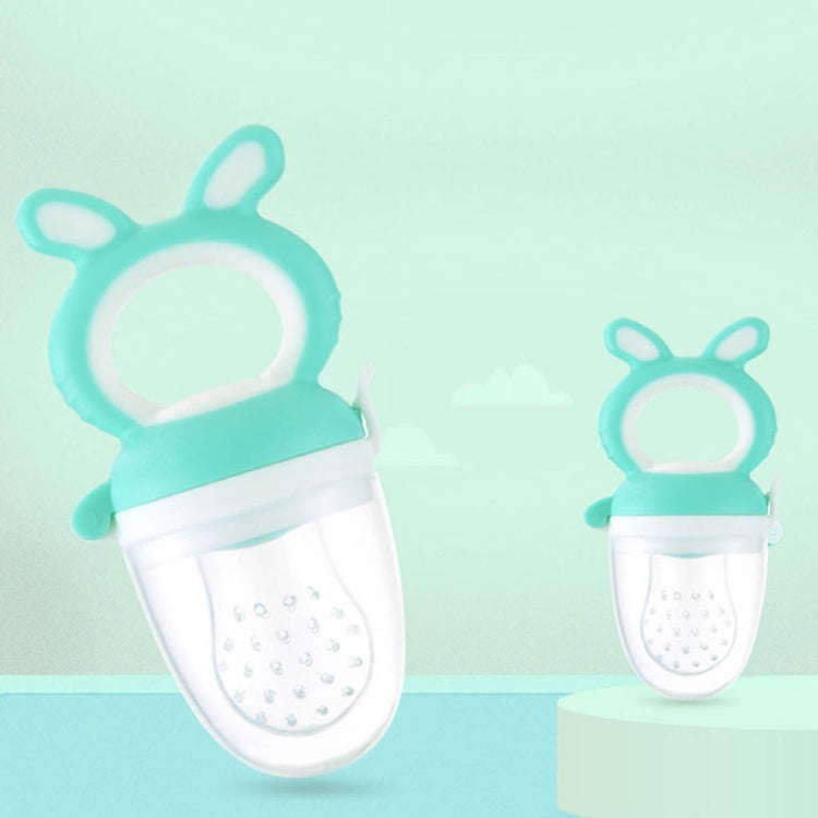Baby Pacifier Fruit And Vegetable Auxiliary Feeder Baby Bites Feeder Nipples, Color: Medium Blue