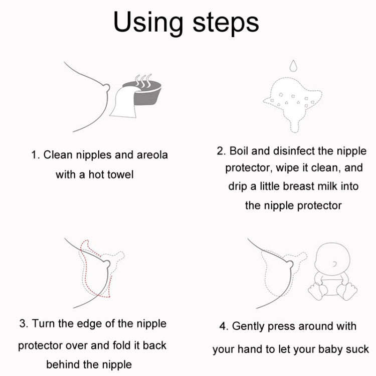 Nipple Protector Supplement Breastfeeding Tool Baby Nursing Pacifier(Transparent)