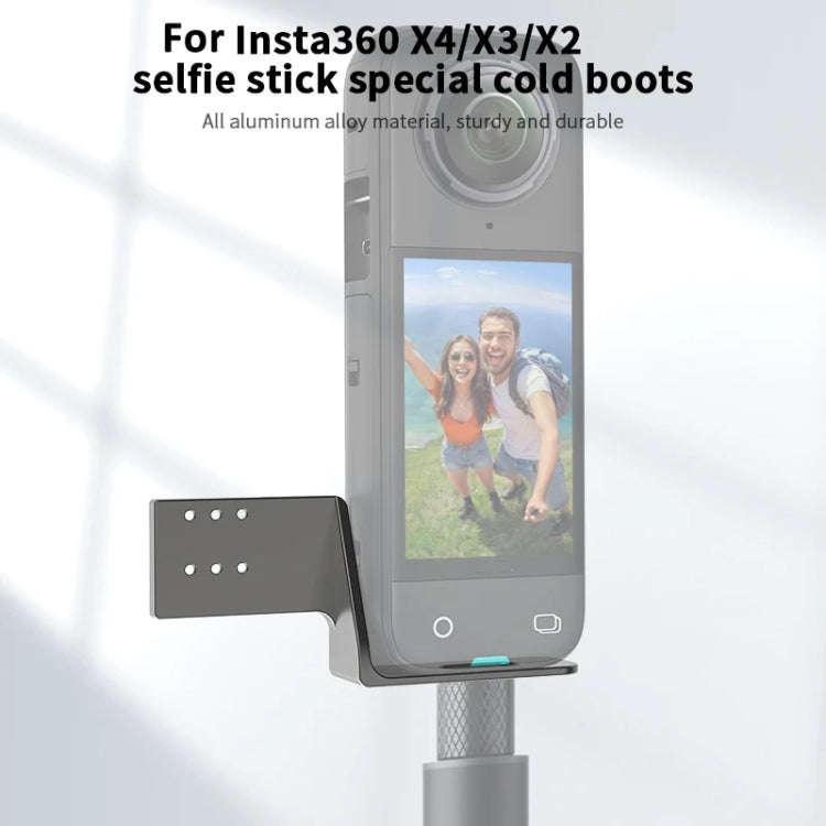 For Insta360 X4 / X3 / One X2 CYNOVA Cold Shoe Expansion RODE Wireless GO Microphone