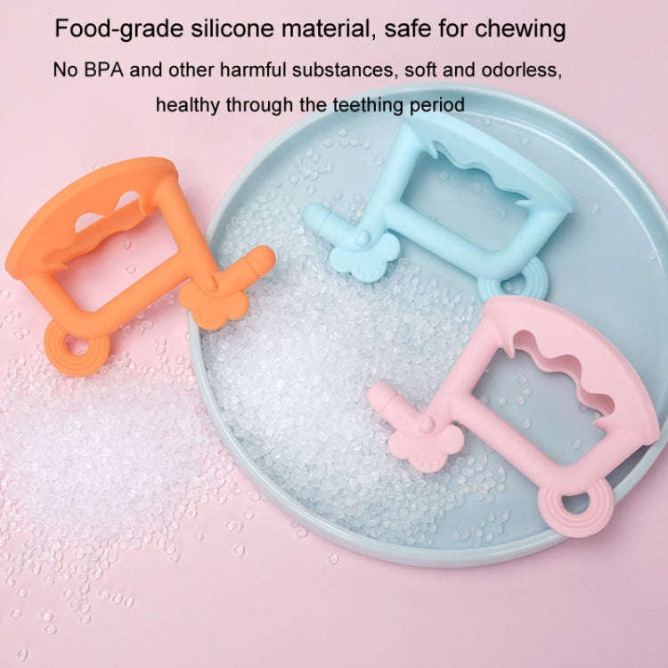 Silicone Baby Teether Anti-Eating Hand Bracelets Baby Teething Stick Toy, Color: Pony Blue