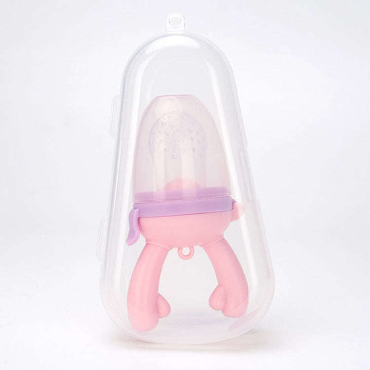 Baby Pacifier Fruit Vegetable Auxiliary Feeder Cute Deer Fruit Bite Pouch Teething Stick, Color: ...