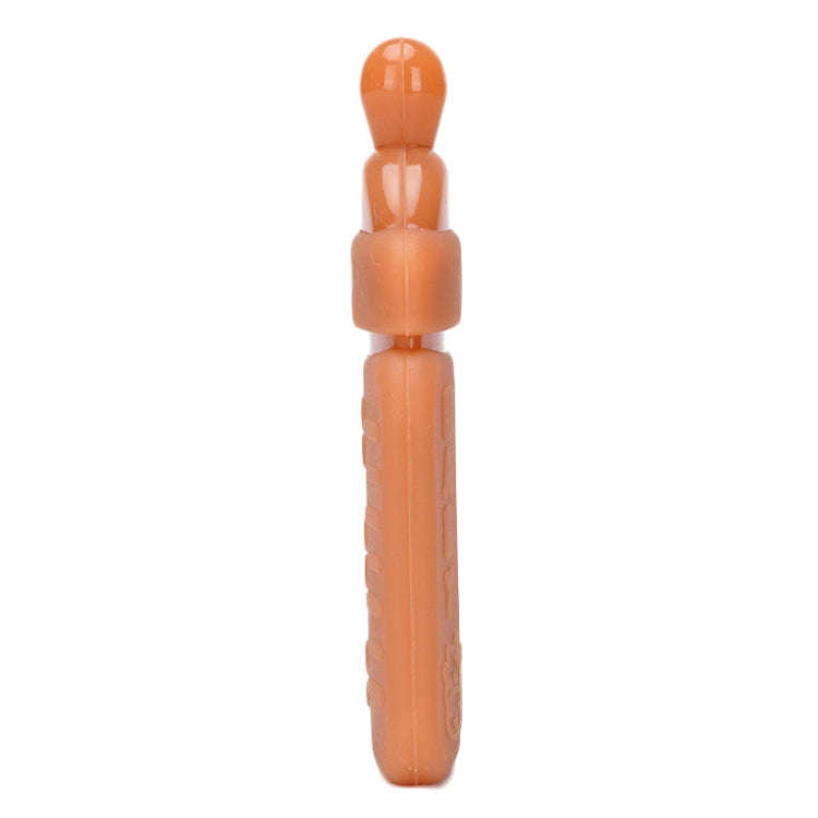 Baby Silicone Teether Bottle Bite Teether Teething Stick, Color: Without Box Milk White