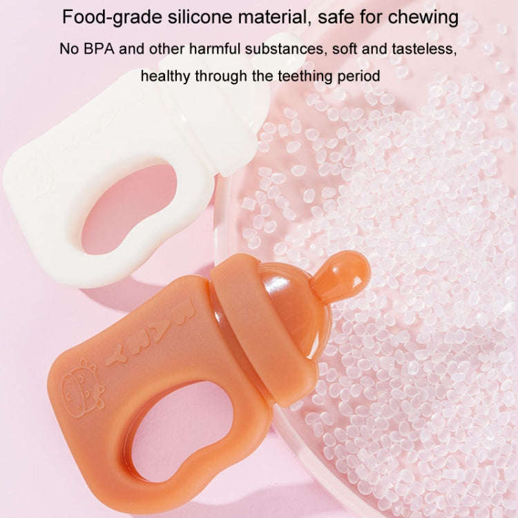 Baby Silicone Teether Bottle Bite Teether Teething Stick, Color: With Box Nano Color