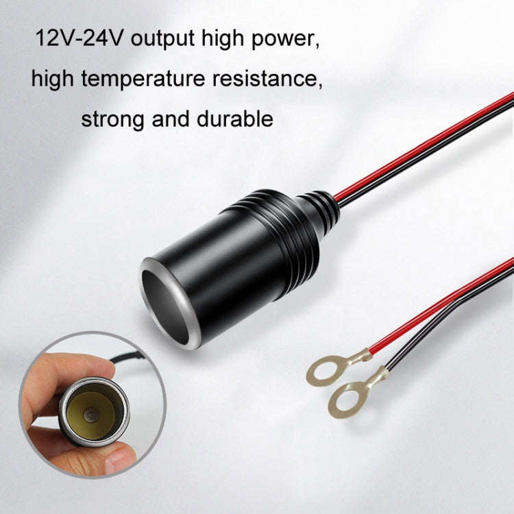 1m 12/24V Car Battery To Cigarette Lighter Female Base Power Supply Cable