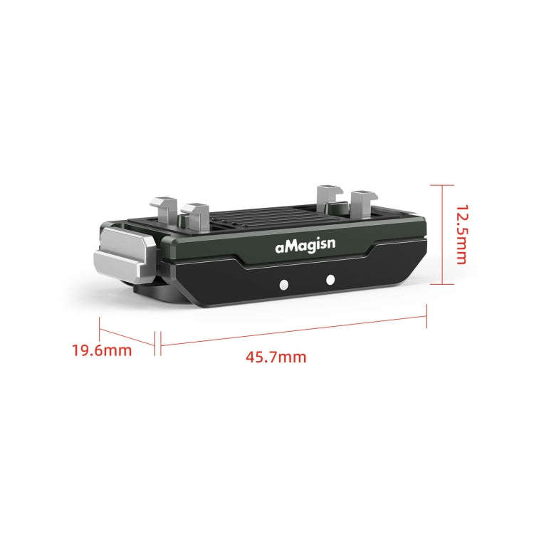 AMagisn Metal Magnetic Quick Release + Top Cover, For Insta360 Ace / Ace Pro / X5 / X3 / X2 / GoP...