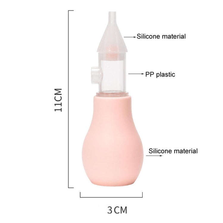 Baby Nasal Aspirator Anti-Reflux Air Pump Nasal Booger Cleaning Tool(Light Green)