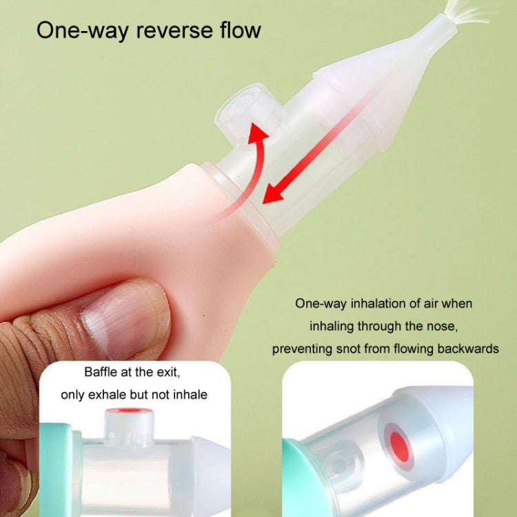 Baby Nasal Aspirator Anti-Reflux Air Pump Nasal Booger Cleaning Tool(Light Green)