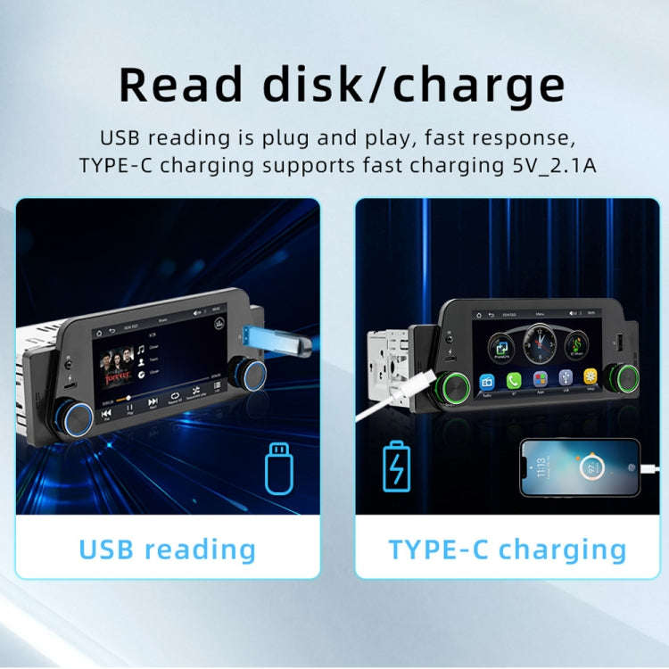 5-Inch Wireless MP5 Car Universal Bluetooth Hands-Free Radio