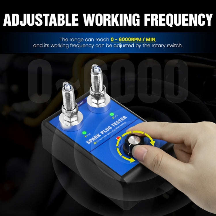 OBDResource High-Pressure Adjustable Dual-Hole Spark Plug Ignition Detector(US Plug)
