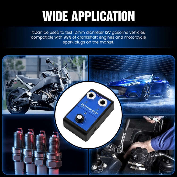 OBDResource High-Pressure Adjustable Dual-Hole Spark Plug Ignition Detector(EU Plug)
