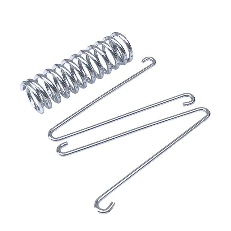 2.4 x 8cm Pet Leash Shock Absorbing Spring Chrome Plated Chain Spring Accessories