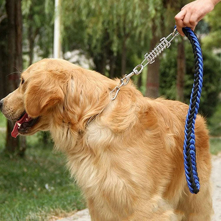 2.4 x 8cm Pet Leash Shock Absorbing Spring Chrome Plated Chain Spring Accessories