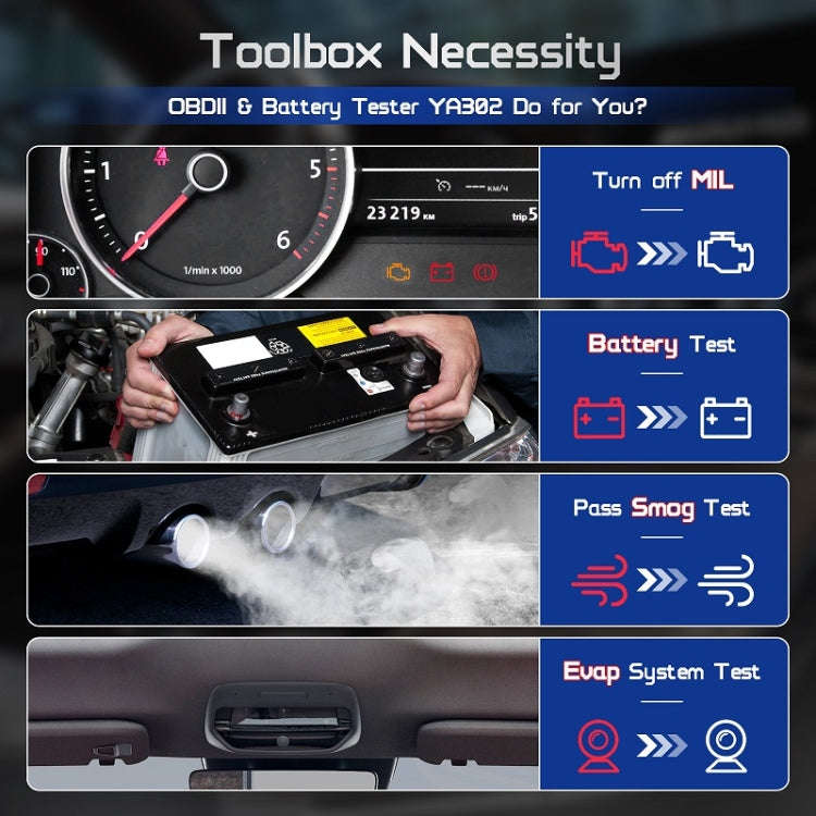 OBDResource 2 in 1 Engine Fault Code Battery Internal Resistance Multi-function Detector