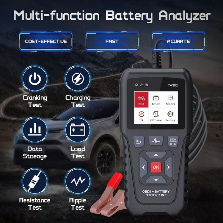 OBDResource 2 in 1 Engine Fault Code Battery Internal Resistance Multi-function Detector