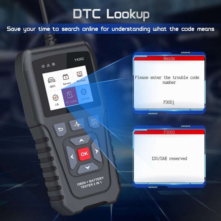 OBDResource 2 in 1 Engine Fault Code Battery Internal Resistance Multi-function Detector