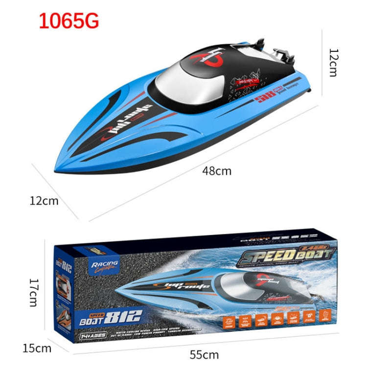 812 High-Speed RC Boat Large Horsepower Speedboat Long Endurance Waterproof Boys Water Toy Dual B...