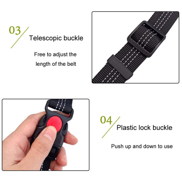 Pet Running Exercise Towing Leash Multifunctional Dog Walking Leashes(Black+Fluorescent Green)