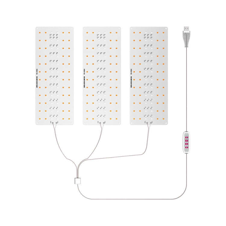 3 Heads USB 5V LED Hanging Growth Light Indoor Quantum Plate Plant Fill Light