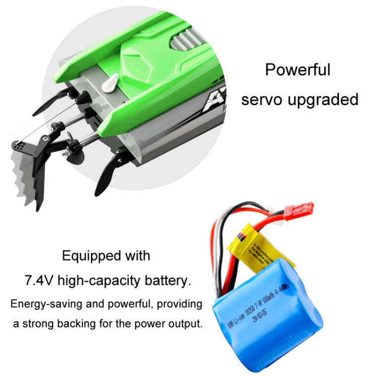 EB02 2.4G Wireless RC Boat Circulating Water-Cooled High-Speed Speedboat Racing Boat Model Toy(Or...