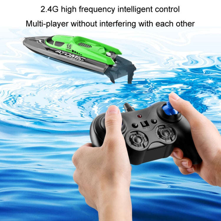 EB02 2.4G Wireless RC Boat Circulating Water-Cooled High-Speed Speedboat Racing Boat Model Toy(Or...