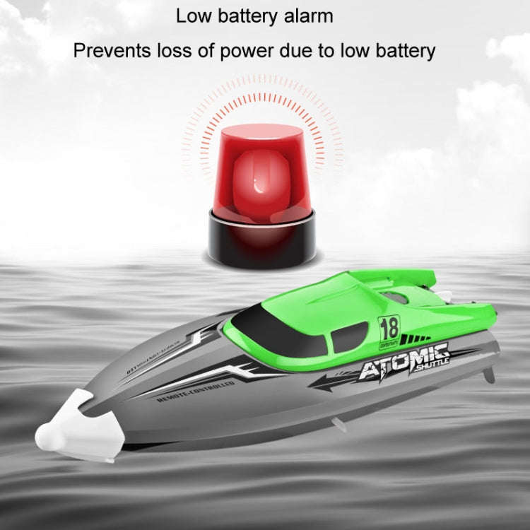 EB02 2.4G Wireless RC Boat Circulating Water-Cooled High-Speed Speedboat Racing Boat Model Toy(Gr...