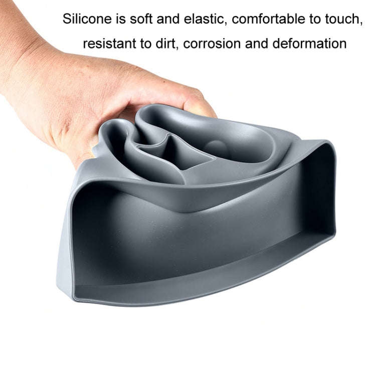 For Tesla Model3/Y Central Water Cup Limiter Silicone Coaster(Gray)