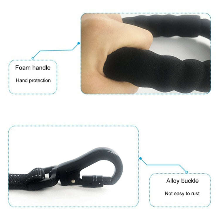2.5 x 150cm Pet Vehicle Safety Leash Multifunctional Towing Belt Dog Leash(Black)