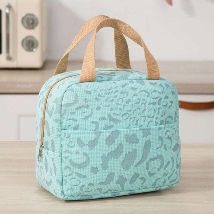 Ink Pattern Insulated Lunch Bag Lunch Box Bag Outdoor Travel Ice Pack Picnic Bag(Blue)