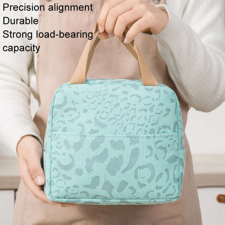 Ink Pattern Insulated Lunch Bag Lunch Box Bag Outdoor Travel Ice Pack Picnic Bag(Beige)