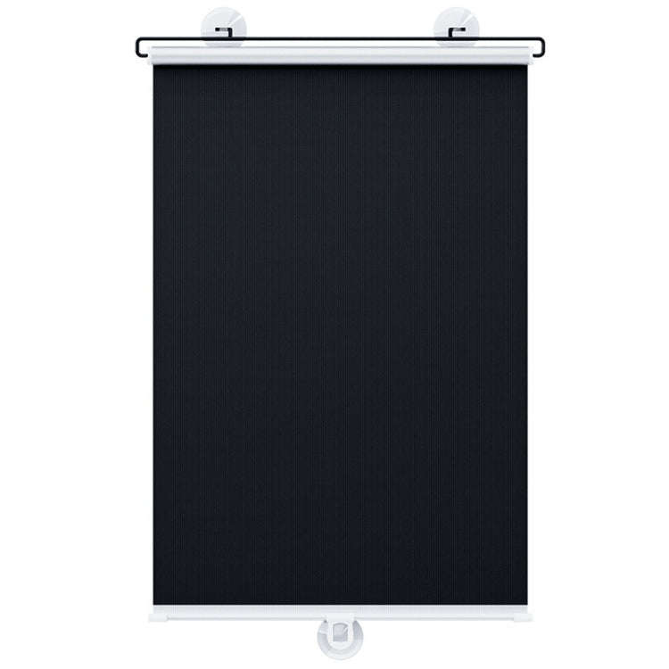 50x125cm Car Summer No-punch Retractable Titanium Silver Sunshade Curtain