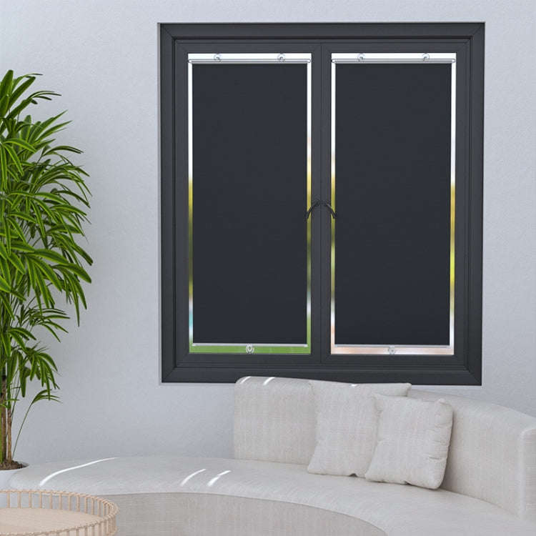 40x60cm Car Summer No-punch Retractable Titanium Silver Sunshade Curtain
