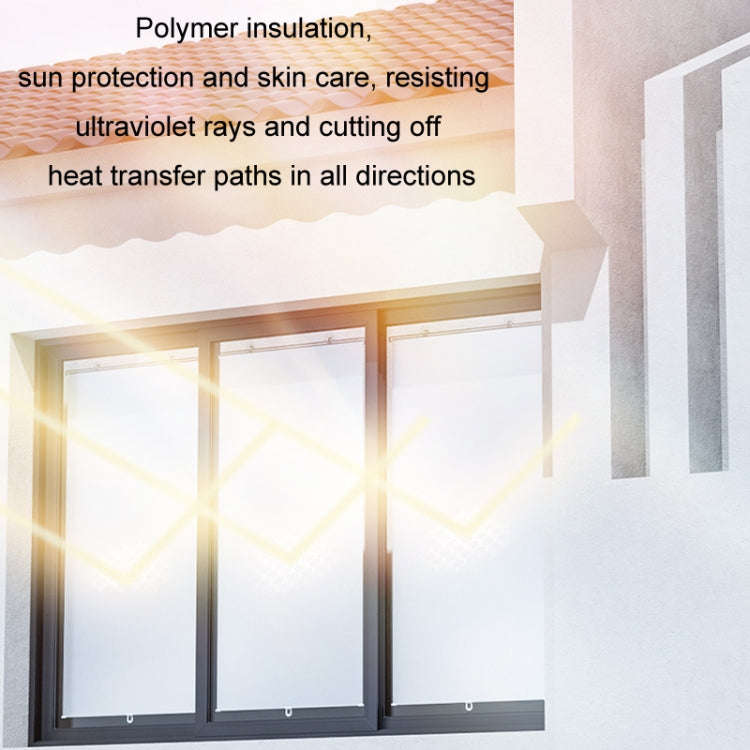 50x125cm Car Summer No-punch Retractable Titanium Silver Sunshade Curtain