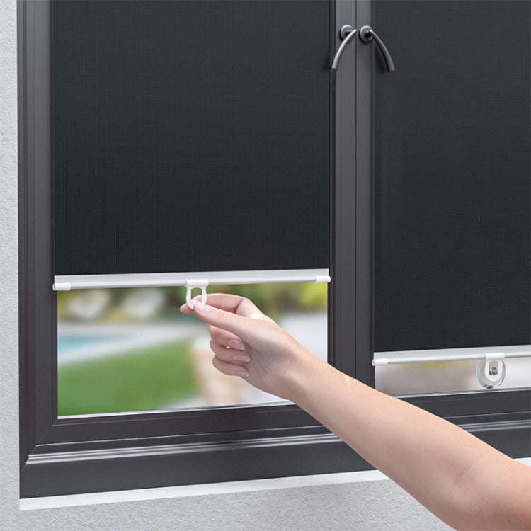 50x125cm Car Summer No-punch Retractable Titanium Silver Sunshade Curtain