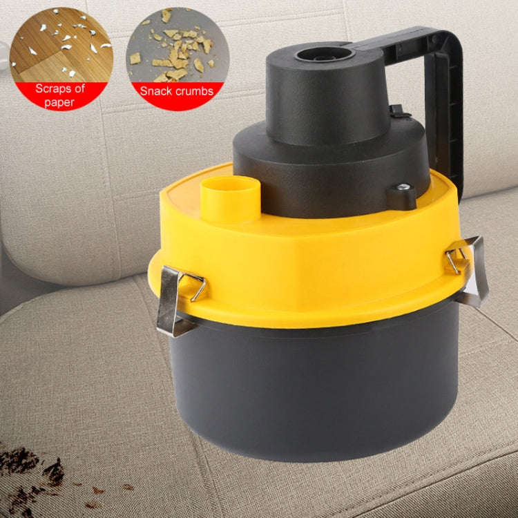 Vehicle Vacuum Cleaner For Wet And Dry Use Large Round Tub Car Cleaning Tool, Style: 12V Car Model